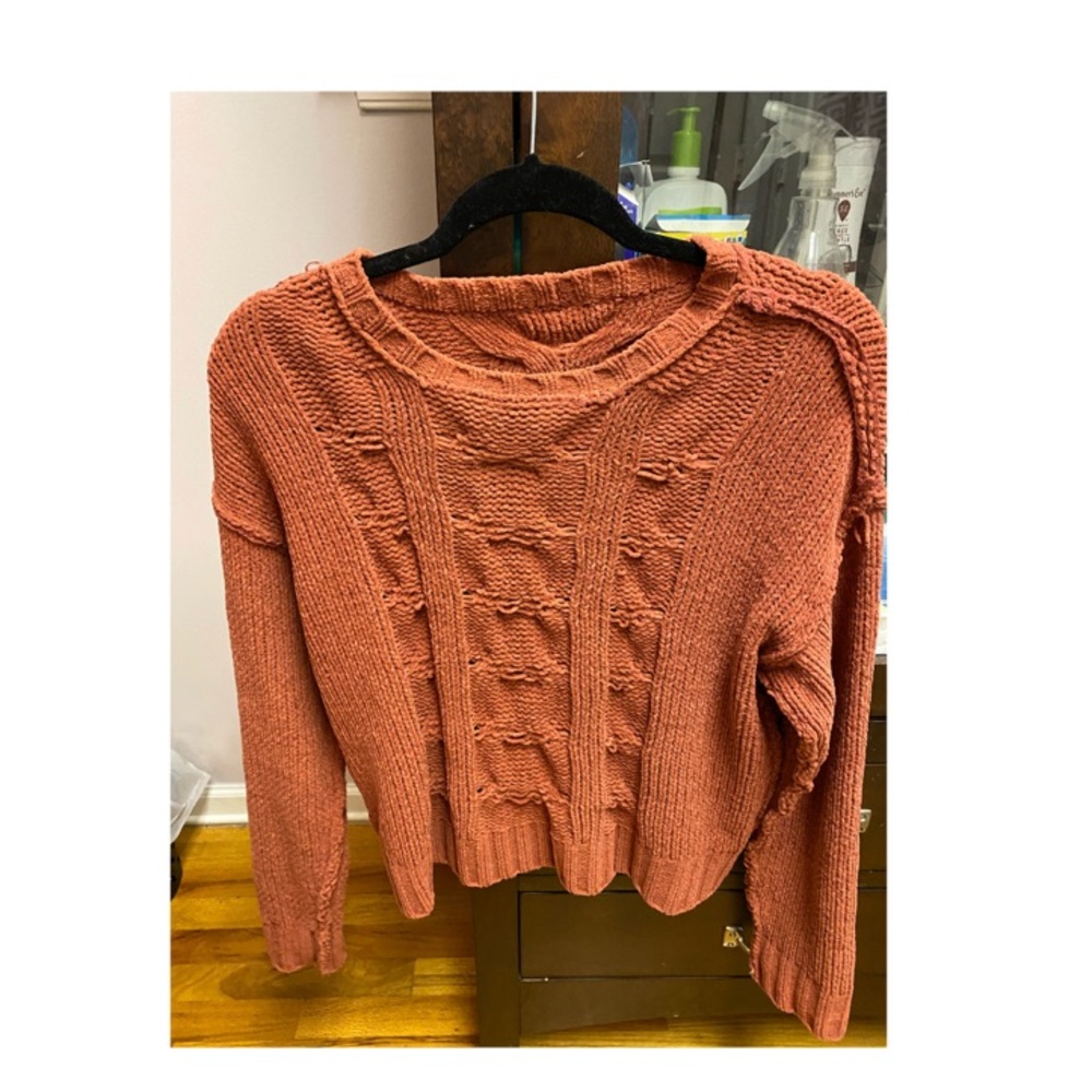 Burnt Orange Knit Sweater